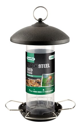 Gardman Black Steel Large Seed Feeder