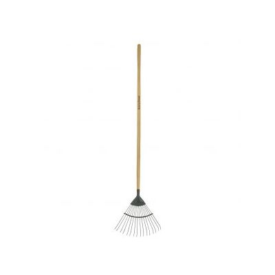 Carbon Steel Long Handled Lawn / Leaf Rake - image 2