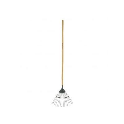 Carbon Steel Long Handled Lawn / Leaf Rake - image 1