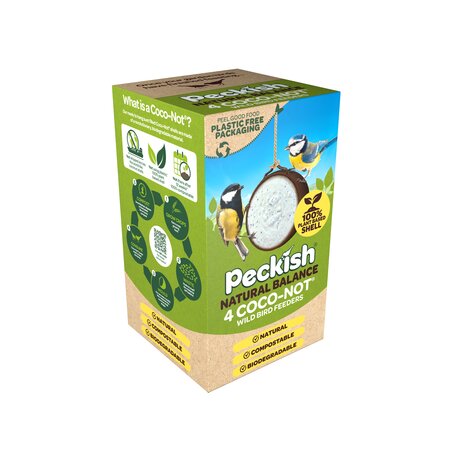 Peckish Coco-Not® Wild Bird Feeder 4 Pack