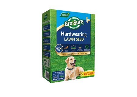 Gro-Sure Hard Wearing Lawn Seed 30m2 Box