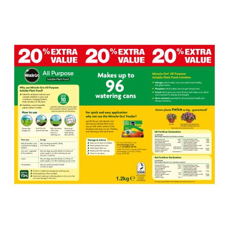 MIRACLE-GRO All Purpose 1KG + 20% FREE - image 2