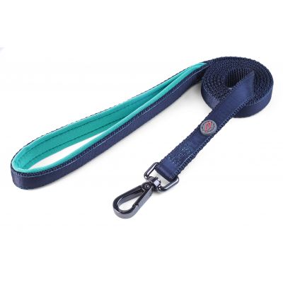 Navy L Uber-Activ Padded Dog Lead (120 x 2.5cm)