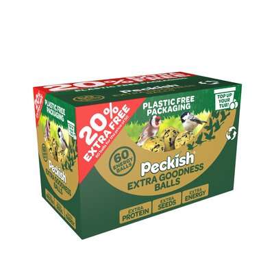 Peckish Extra Goodness Energy Balls 50 Box plus 20% Extra Free