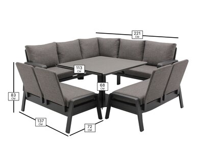 Prague Sofa Set - Anthracite - image 3