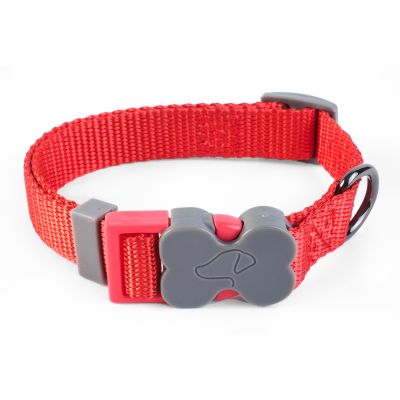 Red M WalkAbout Dog Collar (31cm-47cm)
