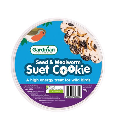 Gardman Seed & Mealworm Suet Cookie