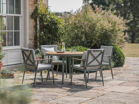 Wisley 4 Seat Dining Set - Sage - image 1